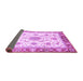 Sideview of Abstract Purple Modern Rug, abs3546pur