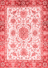 Abstract Red Modern Rug, abs3546red