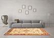 Machine Washable Abstract Brown Modern Rug in a Living Room,, wshabs3546brn