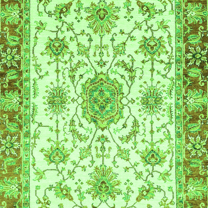 Machine Washable Abstract Green Modern Area Rugs, wshabs3546grn