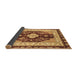 Sideview of Abstract Brown Modern Rug, abs3547brn