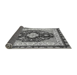 Sideview of Abstract Gray Modern Rug, abs3547gry