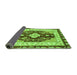 Sideview of Abstract Green Modern Rug, abs3547grn