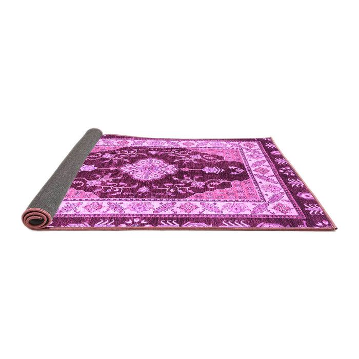 Sideview of Abstract Purple Modern Rug, abs3547pur