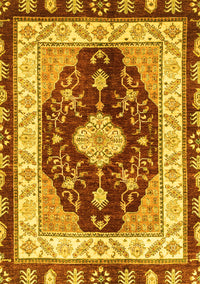 Abstract Yellow Modern Rug, abs3547yw