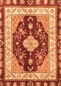 Abstract Orange Modern Rug, abs3547org