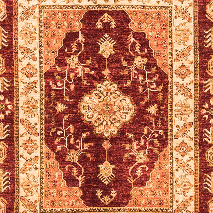 Abstract Orange Modern Rug, abs3547org