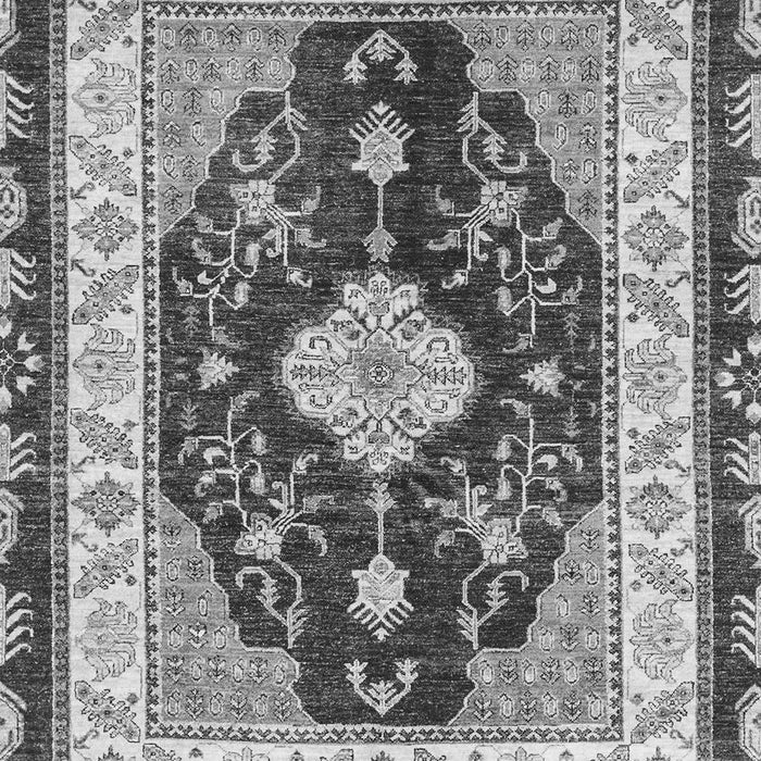 Machine Washable Abstract Gray Modern Rug, wshabs3547gry