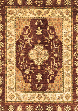 Abstract Brown Modern Rug, abs3547brn