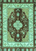 Machine Washable Abstract Turquoise Modern Area Rugs, wshabs3547turq