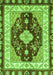 Machine Washable Abstract Green Modern Area Rugs, wshabs3547grn