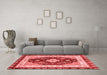 Modern Red Washable Rugs