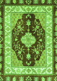 Abstract Green Modern Rug, abs3547grn