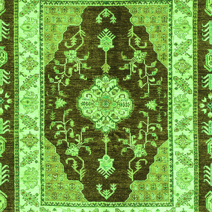 Abstract Green Modern Rug, abs3547grn