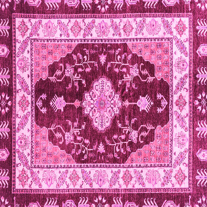Square Abstract Pink Modern Rug, abs3547pnk