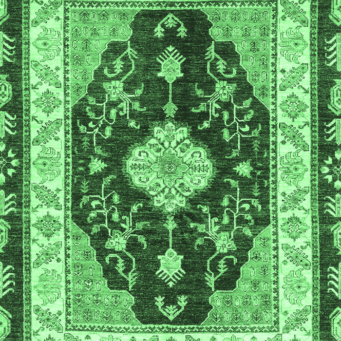 Abstract Emerald Green Modern Rug, abs3547emgrn