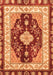 Machine Washable Abstract Orange Modern Area Rugs, wshabs3547org