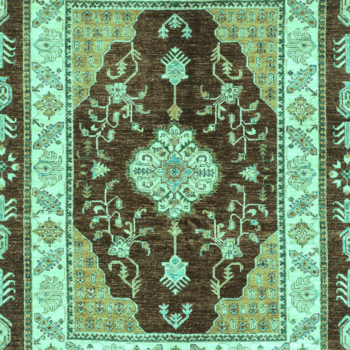 Abstract Turquoise Modern Rug, abs3547turq