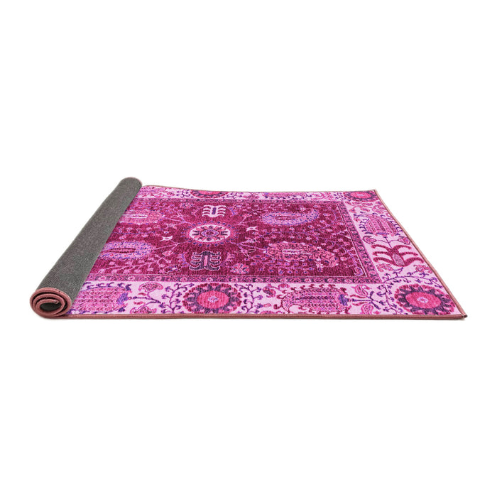 Sideview of Oriental Pink Traditional Rug, abs3548pnk