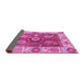 Sideview of Oriental Pink Traditional Rug, abs3548pnk