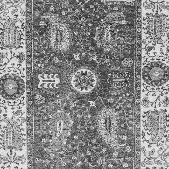 Machine Washable Oriental Gray Traditional Rug, wshabs3548gry