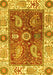 Oriental Yellow Traditional Rug, abs3548yw