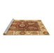 Sideview of Machine Washable Oriental Brown Traditional Rug, wshabs3548brn