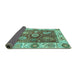 Sideview of Oriental Turquoise Traditional Rug, abs3548turq