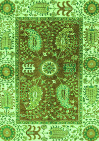 Oriental Green Traditional Rug, abs3548grn