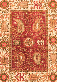 Oriental Orange Traditional Rug, abs3548org