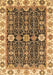 Machine Washable Oriental Brown Traditional Rug, wshabs3549brn