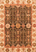 Machine Washable Oriental Orange Traditional Area Rugs, wshabs3549org