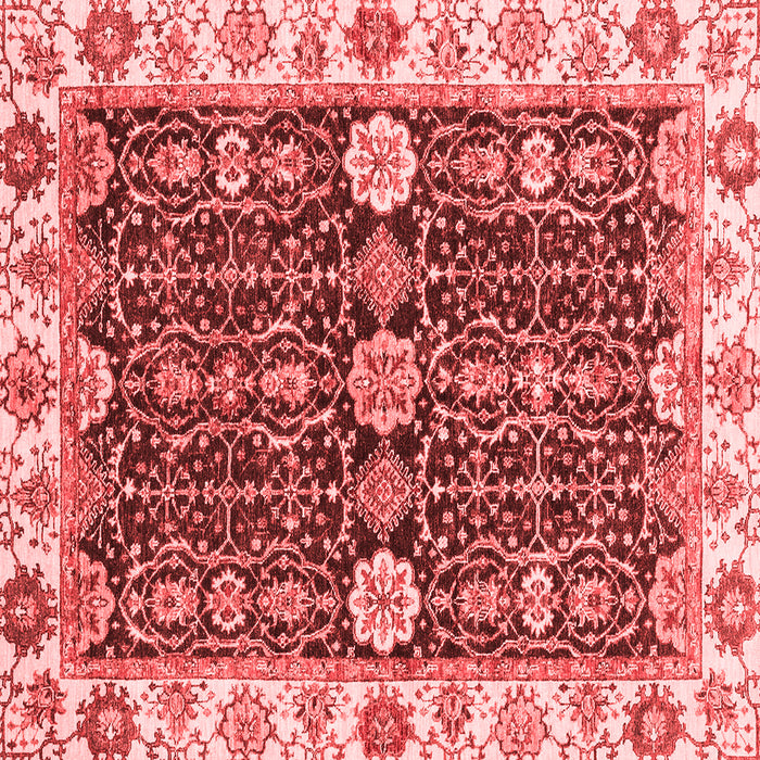 Machine Washable Oriental Red Traditional Rug, wshabs3549red