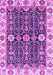 Machine Washable Oriental Purple Traditional Area Rugs, wshabs3549pur