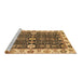 Sideview of Machine Washable Oriental Brown Traditional Rug, wshabs3549brn