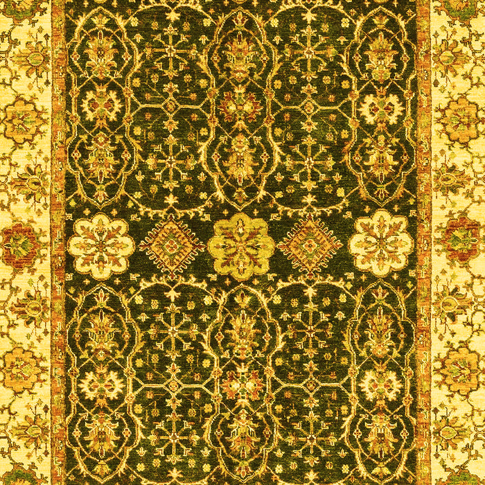 Oriental Yellow Traditional Rug, abs3549yw