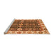 Sideview of Machine Washable Oriental Orange Traditional Area Rugs, wshabs3549org