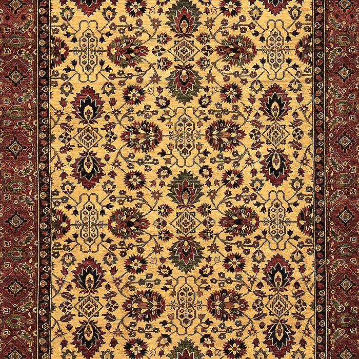 Abstract Brown Modern Rug, abs354brn