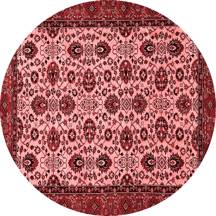 Machine Washable Abstract Red Modern Rug, wshabs354red