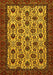 Abstract Yellow Modern Rug, abs354yw