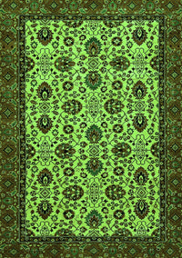 Abstract Green Modern Rug, abs354grn