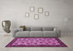 Machine Washable Abstract Purple Modern Area Rugs in a Living Room, wshabs354pur