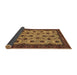 Sideview of Abstract Brown Modern Rug, abs354brn