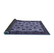 Sideview of Abstract Blue Modern Rug, abs354blu