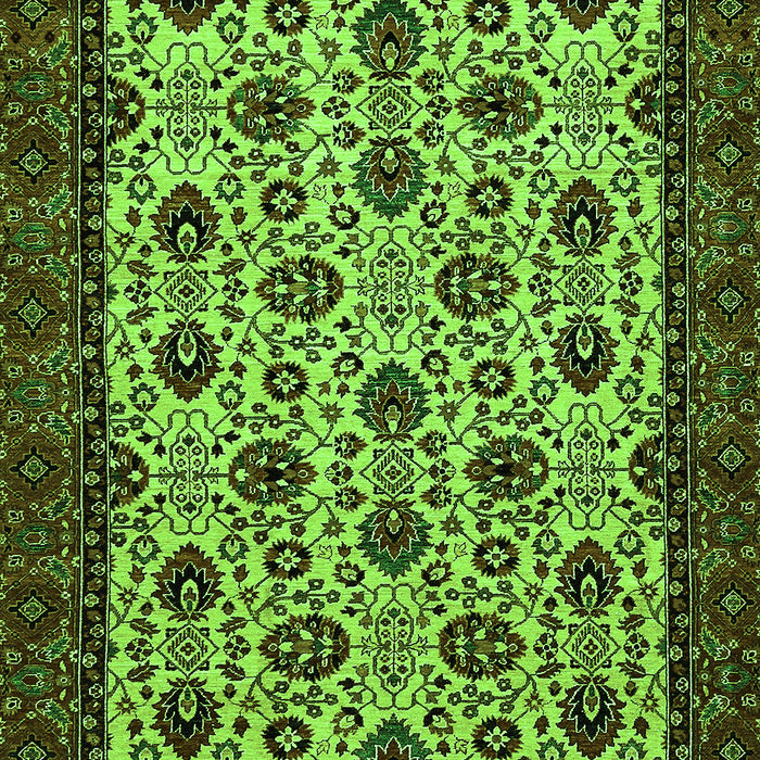 Machine Washable Abstract Green Modern Area Rugs, wshabs354grn