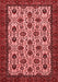 Abstract Red Modern Area Rugs