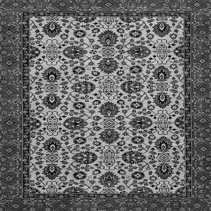 Square Machine Washable Abstract Gray Modern Rug, wshabs354gry
