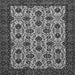 Square Machine Washable Abstract Gray Modern Rug, wshabs354gry