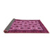 Sideview of Abstract Pink Modern Rug, abs354pnk