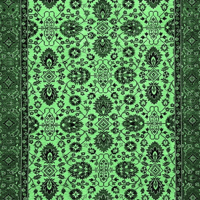 Machine Washable Abstract Emerald Green Modern Area Rugs, wshabs354emgrn